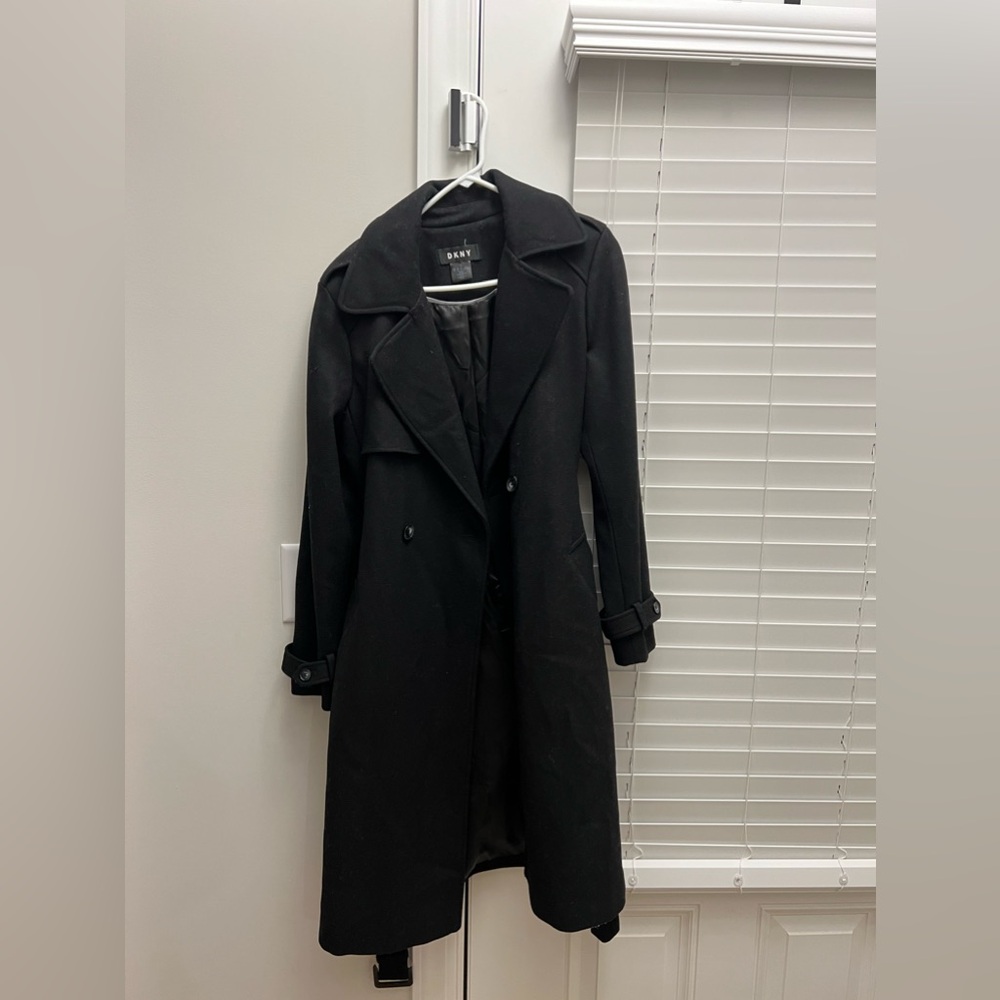 DNKY trench wool coat size 10
